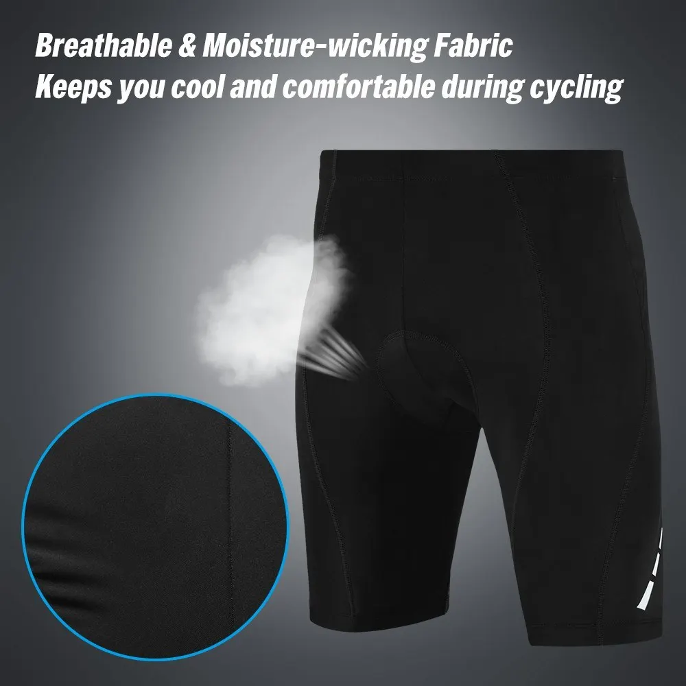 Men 3D Gel Padded Cycling Shorts Breathable Quick Dry MTB Bike Bicycle Compression Shorts