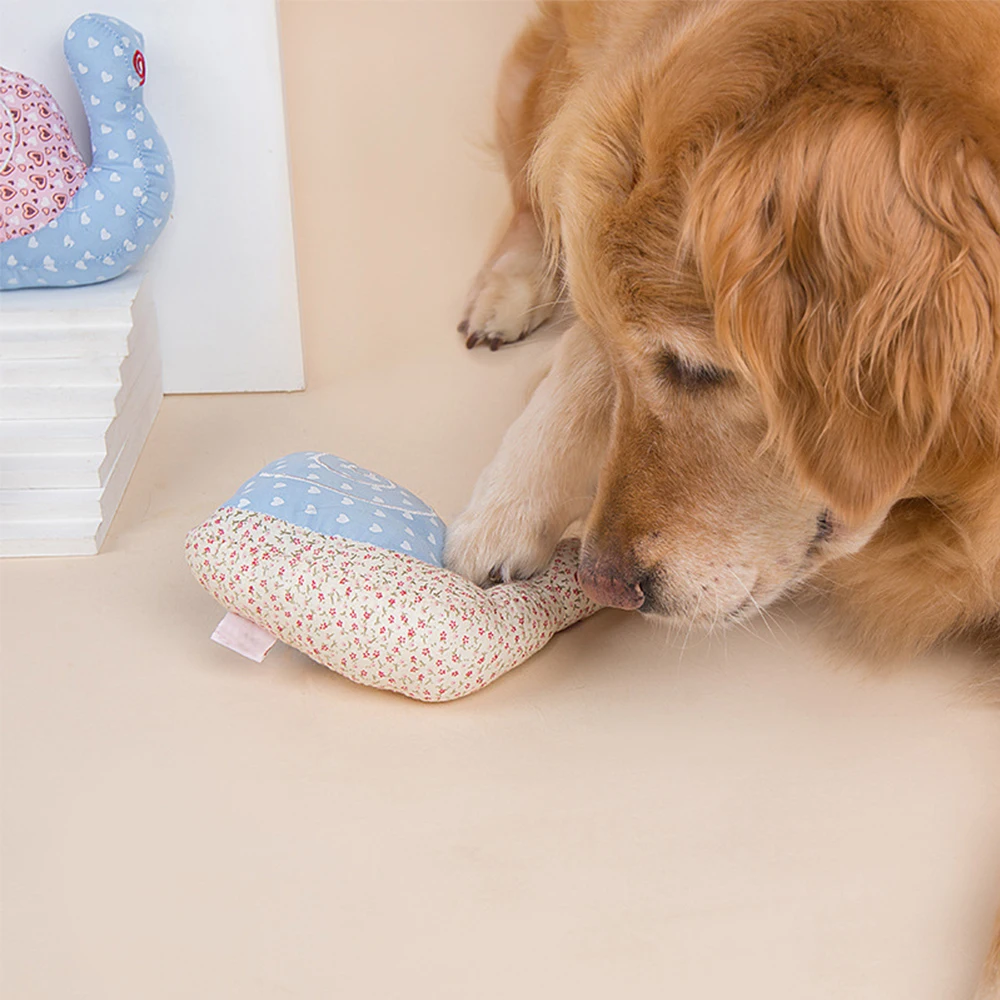 

Miflame Dog Toy Plush Snail Toy Pet Squeak Toy Interactive Toy For Small Medium Large Dog Puppy Bite Resistant Toys Dog Chew Toy