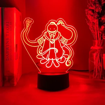 

Assassination Classroom Korosensei Figure Kid Night Light for Bedroom Decor Light Anime Gift for Child Table 3d Lamp Koro Sensei
