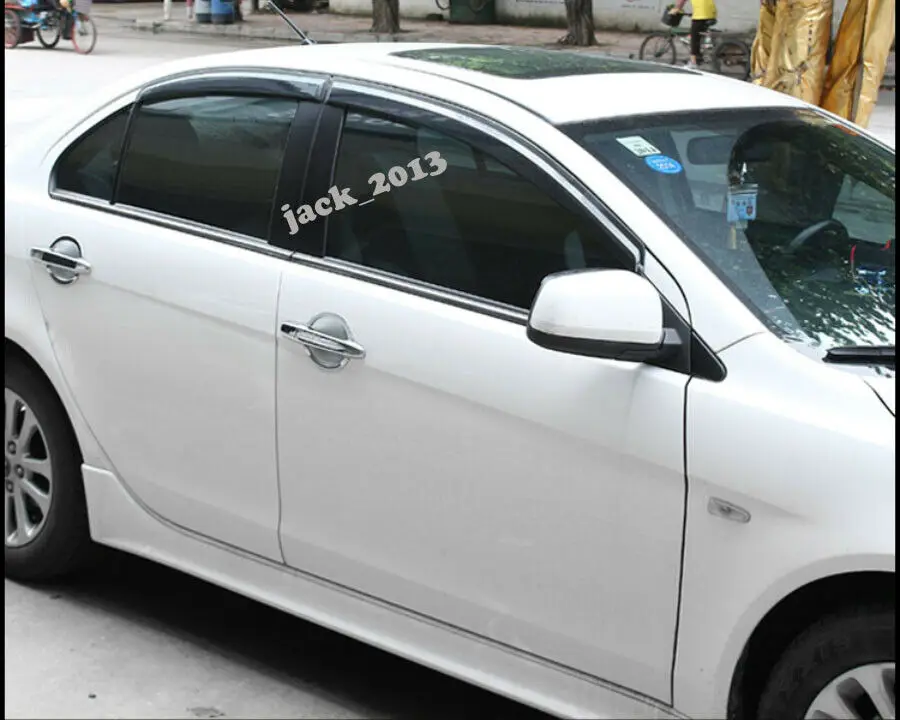 Car modification Car accessories For Mitsubishi Lancer 2009-2013 Window Side Visor Rain Guard Vent Deflectors