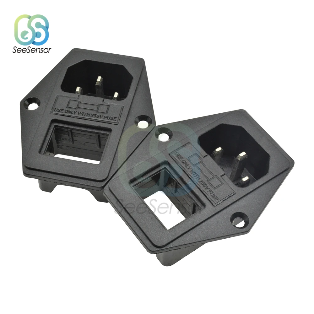 10A 250VAC 3 Pin AC-01 входной разъем розетка питания гнездо держателя плавкого предохранителя разъем с кулисный переключатель интерфейс