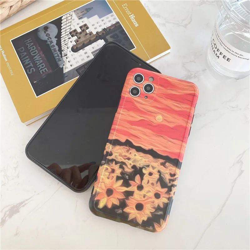 Чехол для телефона Comely с изображением цветов заката чехол iPhone 11 Pro Max 7 8 Plus SE 2020 X XR XS