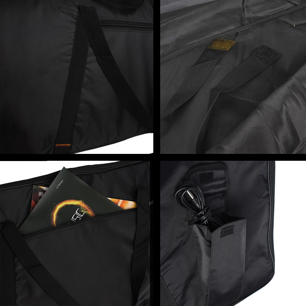 Oxford Cloth 76 Key Note Keyboard Electronic Piano Gig Bag Carry Bag with Adjustable Strap