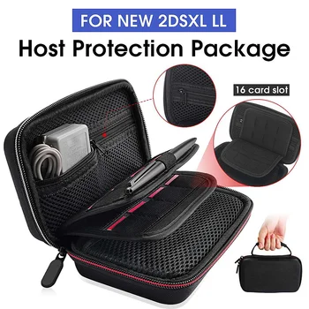 

Protective Portable Storage Bag EVA Resist-Impacts 16 Card Slot Storage Case Bag Holder Game Accessories for NEW 2DSXL LL