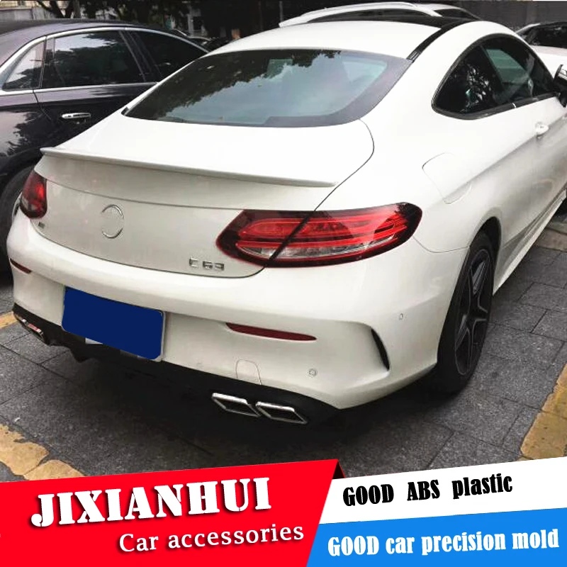 Спойлер для W205 Coupe 2015-2018 спойлер Mercedes-Benz C-class из АБС-пластика цветное заднее крыло