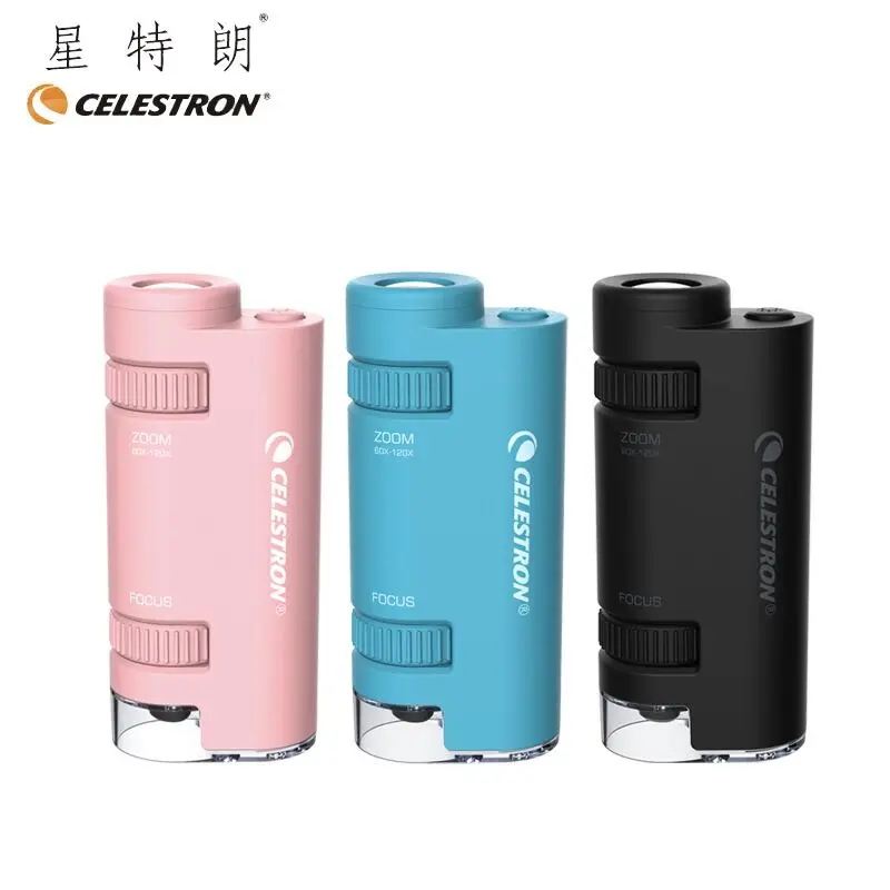 

Celestron 60-120x портативный высокомощный микроскоп для студентов и детей научная лаборатория биологический образец