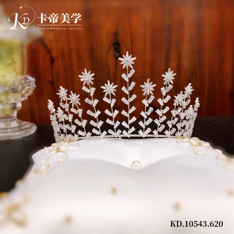 

Elegant Wedding Women Crown With Shinning Zincons Fashion Princess Jewelry Crowns for Party Design Hair Accessories