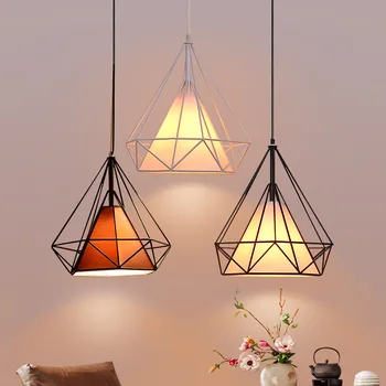 

Nordic modern creative restaurant loft lamps diamond iron bar personality lighting chandeliers YHJ121905