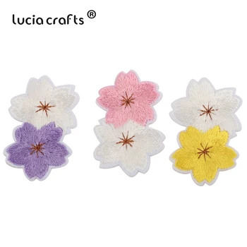 

Lucia Crafts 5/6Pcs/Lot New Iron On Patch Embroidery Flowers For Jacket Clothing Decor L0421