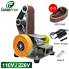 Multifunctional Desktop Vertical Mini Electric Abrasive Belt Sandpaper Polishing Machine DIY Angle Grinder Sharpening Machine 1