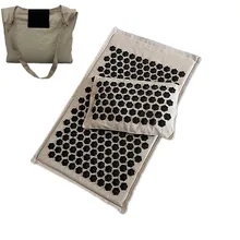 Лотос Спайк Акупрессура Массажный коврик подушка набор йога Акупунктура Подушка с сумкой для переноски