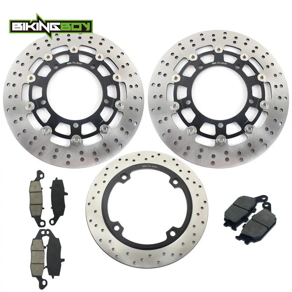 BIKINGBOY для SUZUKI DL 650 V-storm 07 08 09 10 11 12 13 14 15 DL650 Vstorm Передние Задние тормозные диски Диски роторы колодки полный комплект