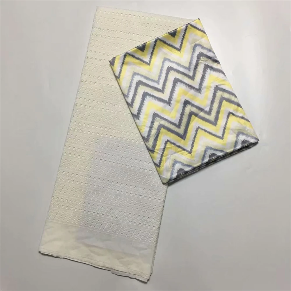 

2019 Latest Swiss Voile Lace In Switzerland High Quality Pure White African Cotton Lace Fabric For Women Party Dress