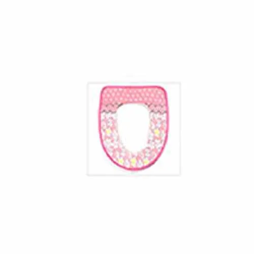 Flower pink Мягкие многоцветные уплотненные моющиеся сиденья для унитаза для ванной комнаты, коврик для унитаза, зимний теплый набор для горшка - Цвет: Flower pink