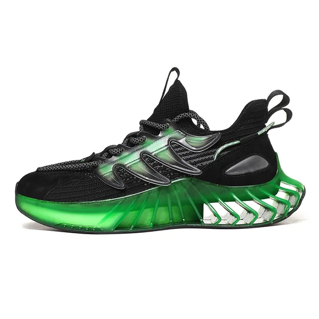 New Fashion Designer Mens Shoes Casual Luxury Sneakers Men 2020 Platform Shoes Trainers Zapatillas Hombre Deportiva Basket Homme Black Green G-A19