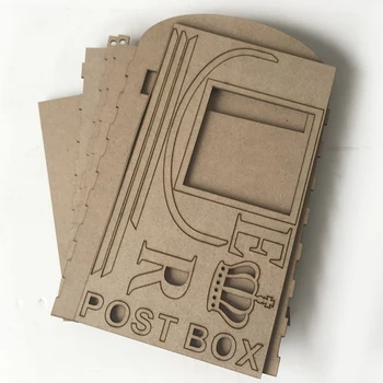

Wooden Card Box Wedding Supplies Envelopes Party Anniversary Keys Money Case Gift DIY With Lock Storage Square Decoration