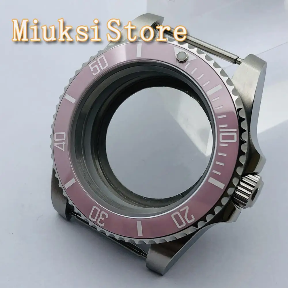 

40mm sterile case sapphire glass transparent case back fit NH35 NH36 ETA 2836 Miyota 8205 8215 821A Mingzhu DG2813 3804 movement