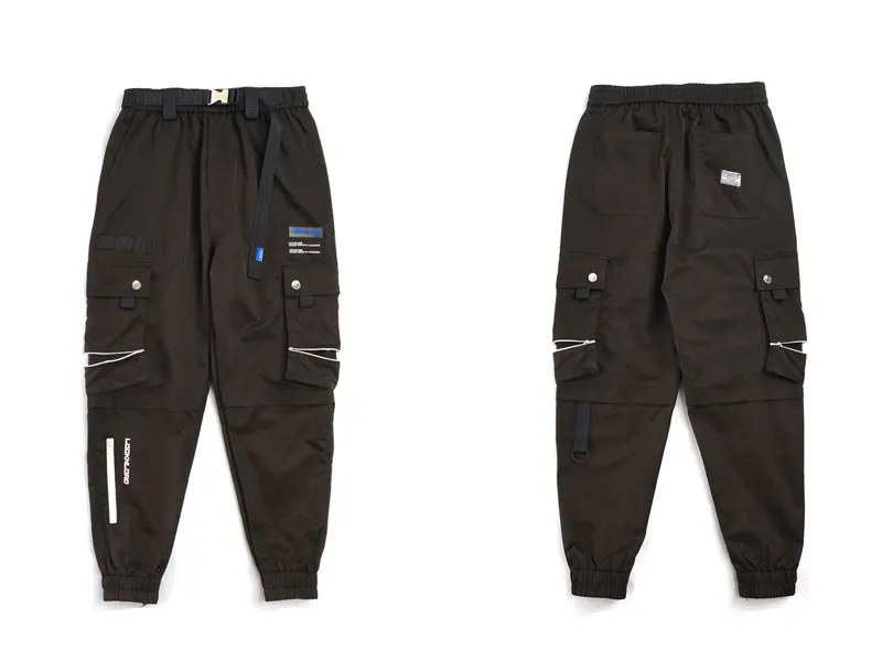 GONTHWID хип хоп мульти молния накладные карманы женские штаны для бега спортивные брюки тактическая уличная Мужская мода повседневные брюки спортивные брюки