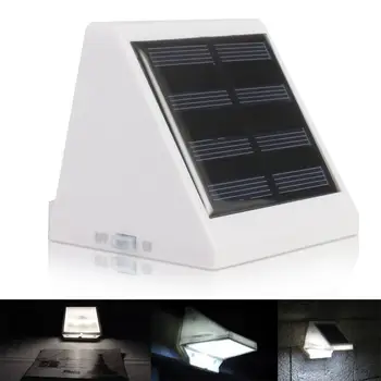 

Kuulee 4 LEDs Environmental Outdoor Solar Power Garden Corridor Street Triangle Wall Light Lamp