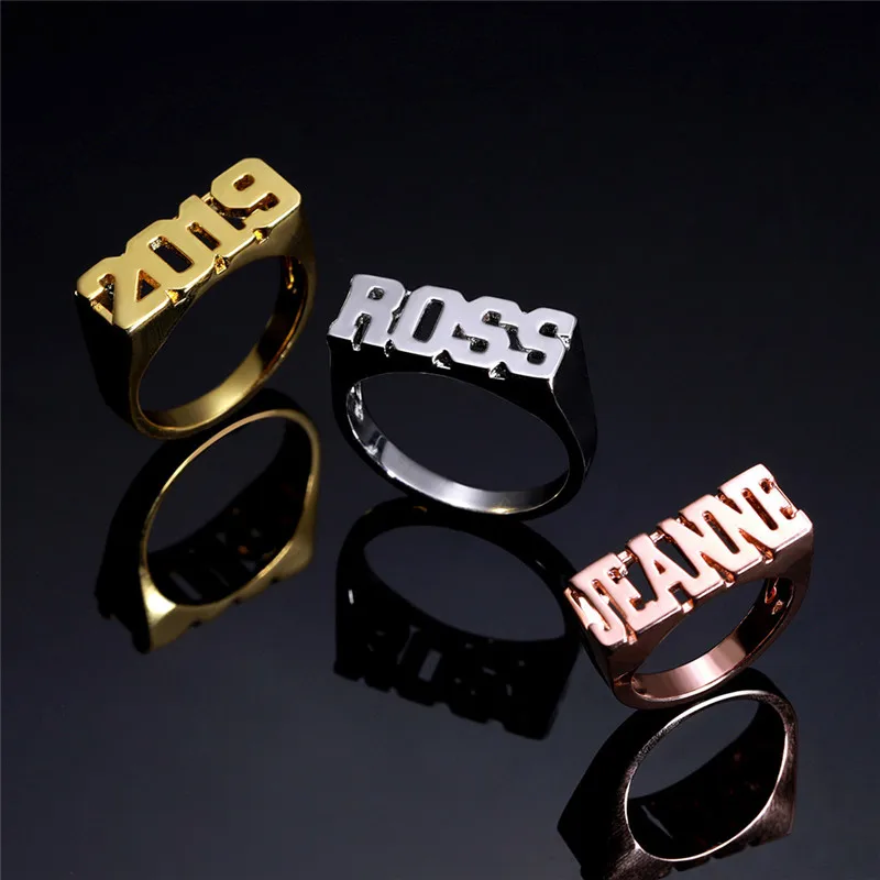 AILIN, персонализированные именные кольца, блочные кольца для мужчин, хип-хоп кольца, ювелирные изделия, заказное именное кольцо, день рождения, рождественские подарки
