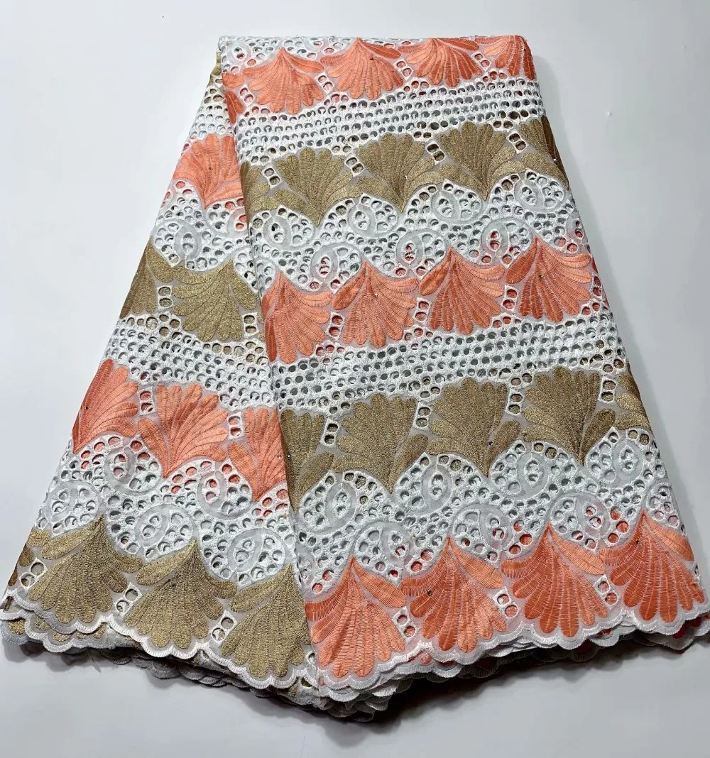 tissu african dry lace fabrics high quality cotton lace fabric hot sale soft swiss voile lace in switzerland dubai fabric 5yards