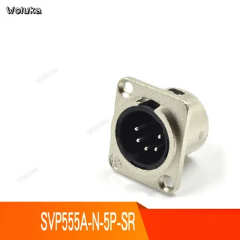 

10pcs/lot XLR 5-core socket connector(male) silver plate speaker plug audio speaker socket NL4MP CD50 W05