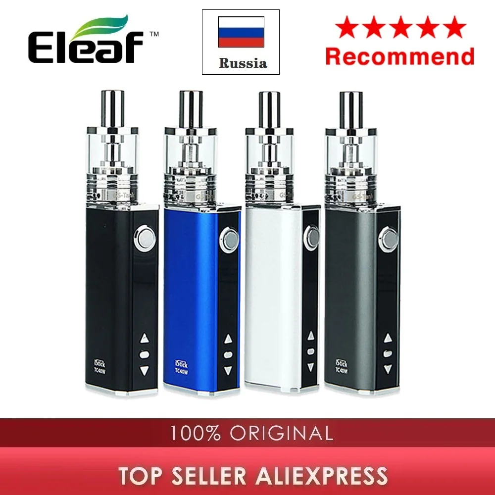 Оригинальный 40 Вт Eleaf iStick TC Starter Kit W/GS Tank 3 мл istick батарея 2600 мАч электронная