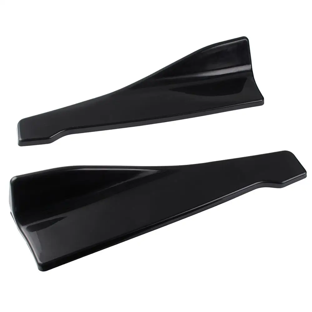 2Pcs Universal Car Bumper Spoiler Rear Lip Angle Splitter Diffuser Winglet Wings Anti-Crash Side Skirt Car Styling