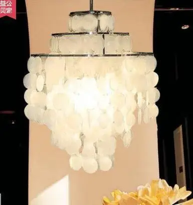 

Modern Fashion Series Shell Pendant Light For Living Room D40cm Hanging Light luminaire