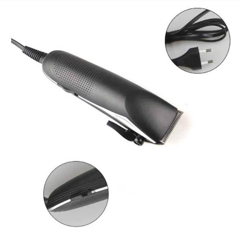 Professional Electric Barber Clipper Corded Hair Trimmer Head Styling Haircut Machine Hairdresser Salon Cutter Man Shaver Kit 6
