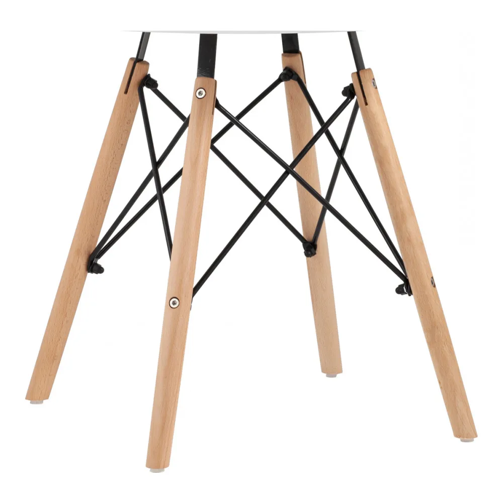 Стол круглый Stool Group Eames DSW small D60 белый/деревянные ножки T005-C |