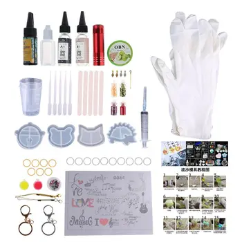 

DIY Crystal Epoxy Quicksand Pendant Mold Combination Jewelry Making Accessories