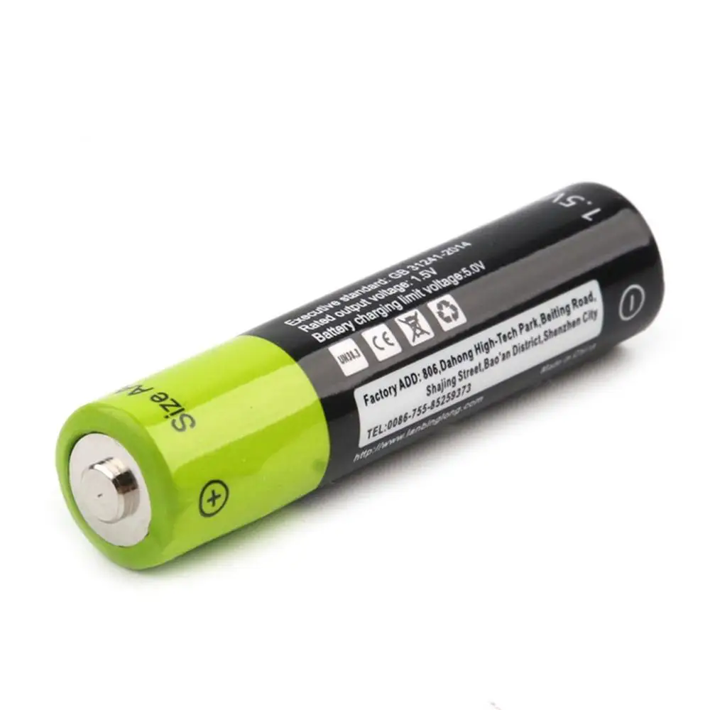 JRGK AAA 1 5 В аккумуляторная батарея 400 мАч USB универсальные литий-полимерные