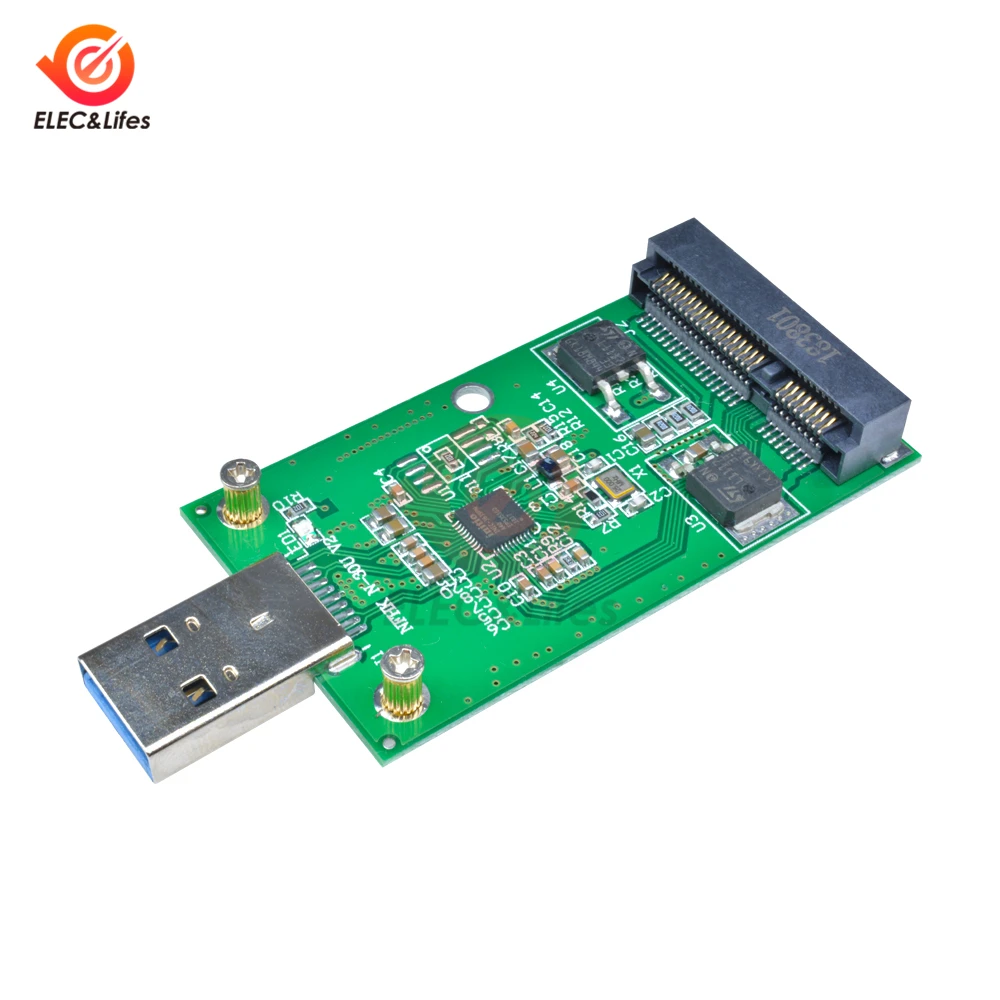 

USB3.0 USB 3.0 to mSATA adapter card board for Laptop PC Computer Data Transmission Link adapter