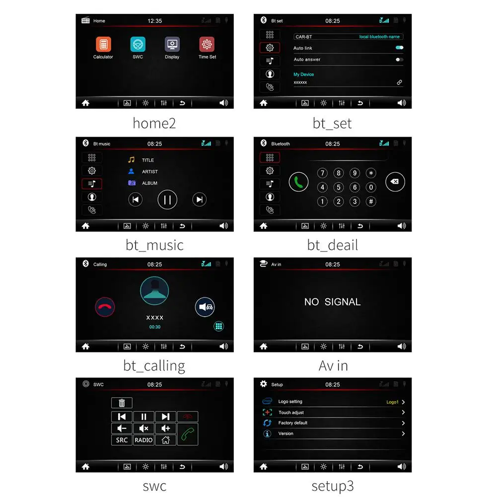 7 дюймов Bluetooth стерео радио плеер с сенсорным экраном 2 Din HD Mp5 плеер поддерживает IOS/Android телефон зеркало соединение