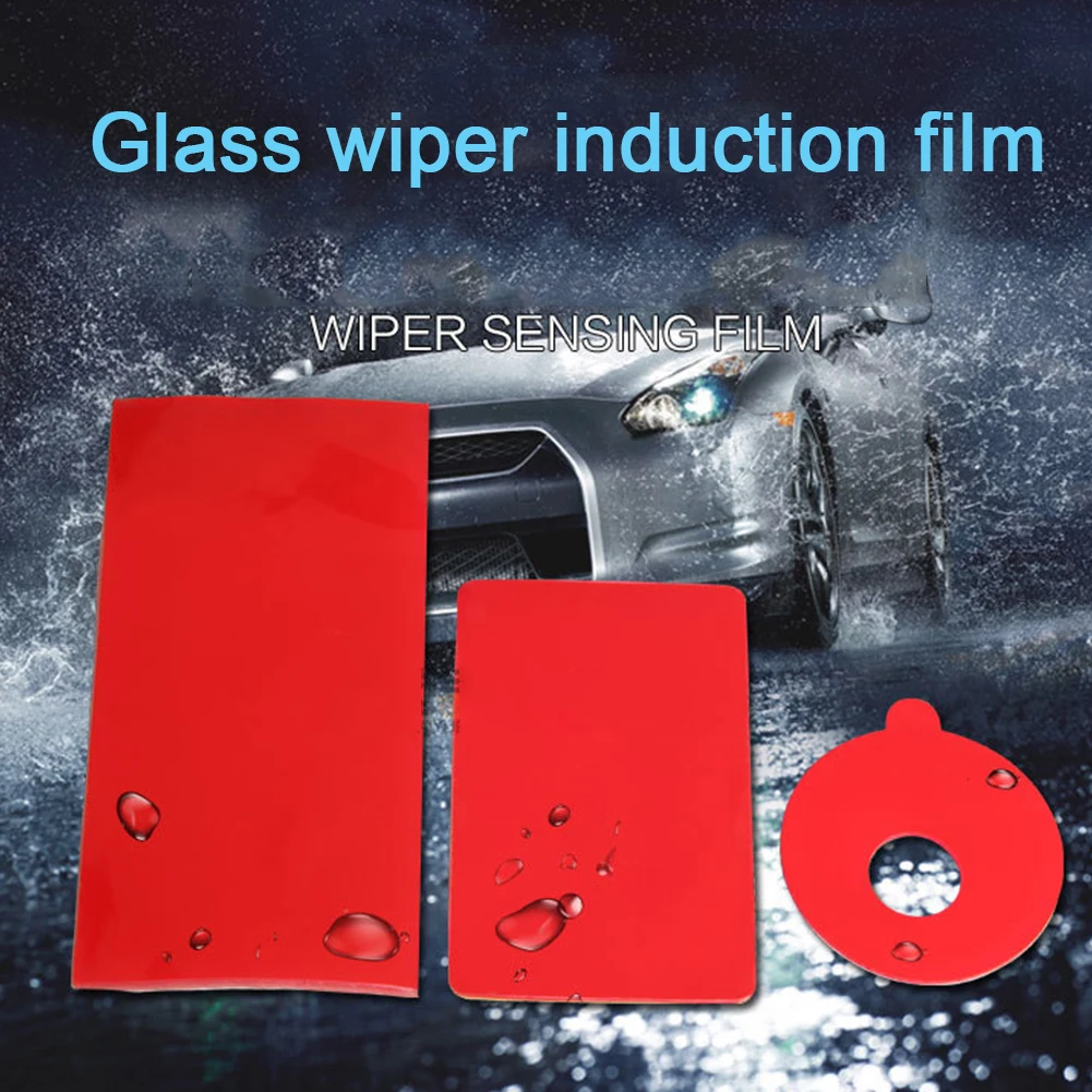 

Car Front Windshield Windscreen Window Rain Sensor Glass Glue Stickers Wipers Sensitive Film Pad Rectangle Gel For B MW For Benz