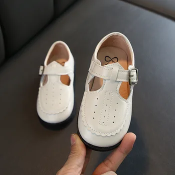 

New Spring Summer Autumn Kids Leather Shoes For Boys Girls British Style Children's Casual Sneakers PU Leather Fashion Shoes Hot