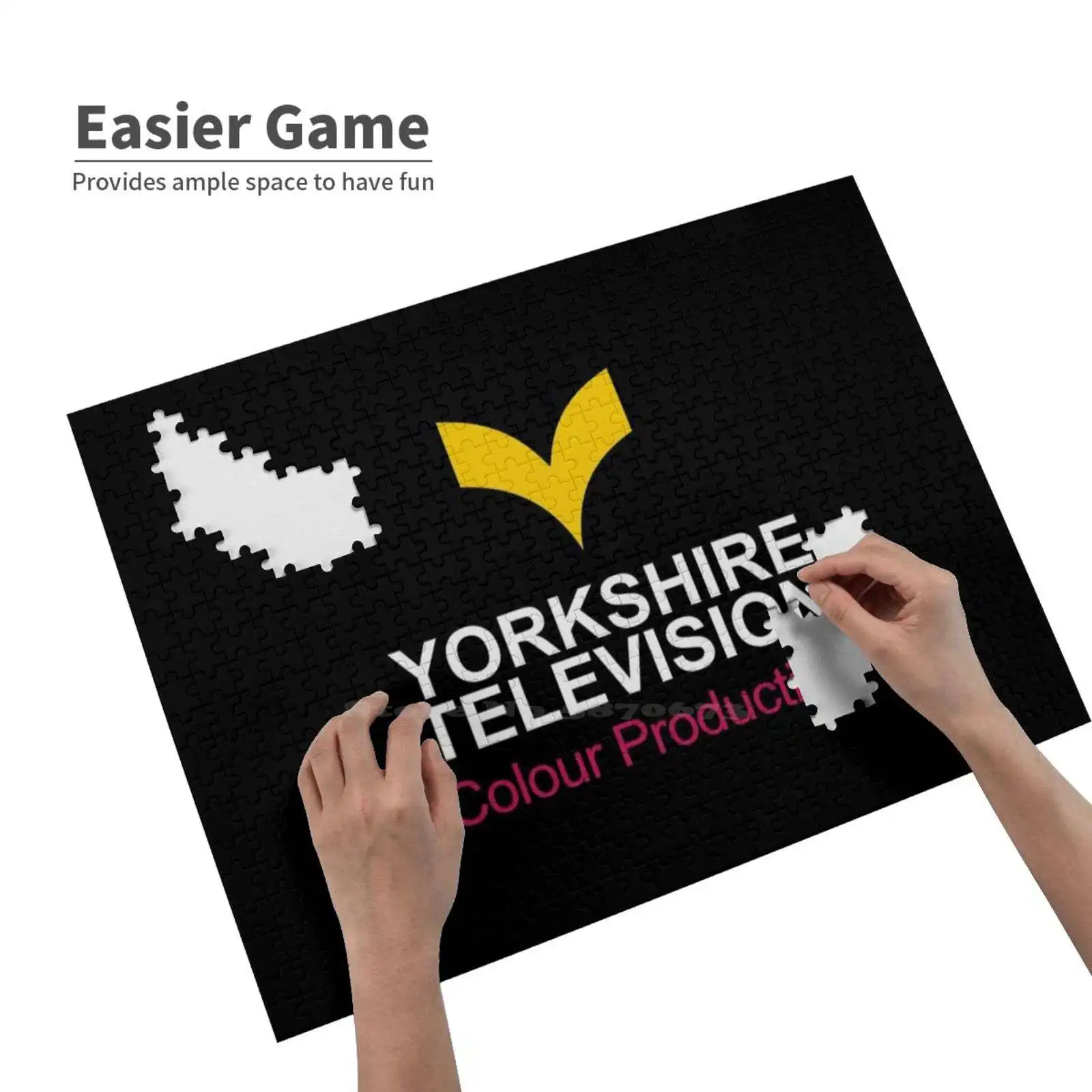 Best Price Yorkshire Te Ion Logo Jigsaw Puzzle For Adults Kids Diy Games Ytv Itv 80S 1980S | Игрушки и хобби