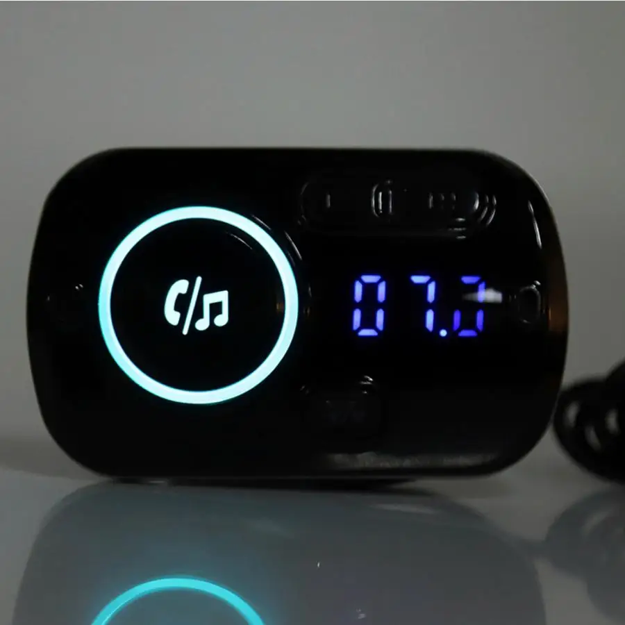 Автомобильный mp3 автомобильный Bluetooth MP3 динамик громкой навигации двойной fm-трансмиттер с USB аксессуарами automovil автомобилей
