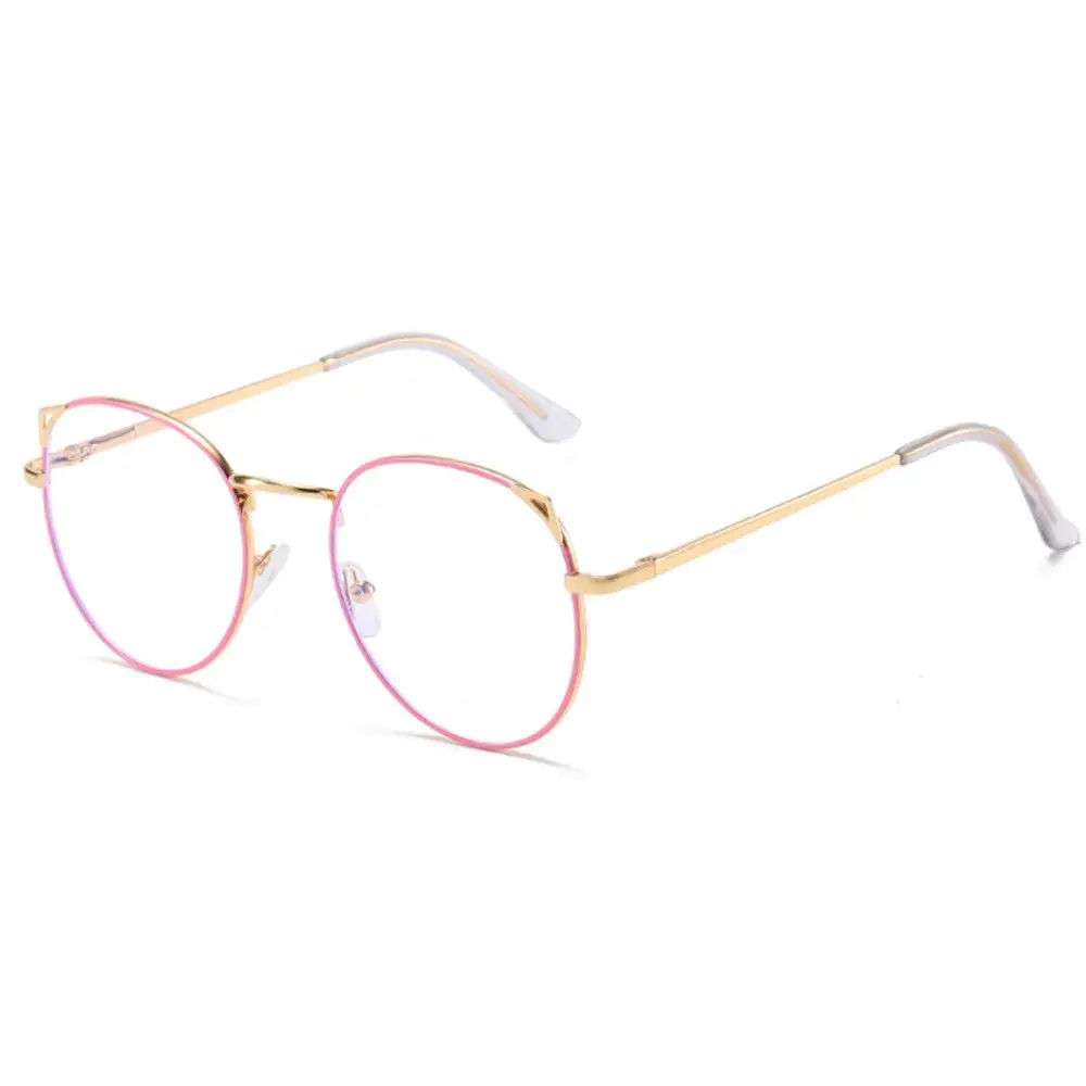 Cute Cat Ears Frame Anti Blue Light Eye Glasses Men Women Oversized Square Eyeglasses Computer Goggles Eyewear