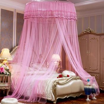 

Summer Princess Mosquito Net Pendant Bedroom Bed Net Lace Hanging Top Bed Tent Roof Decoration Room Household Court Mosquito Net