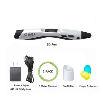 

3D Pen SL-300 Temperture Adjustable Children Scribble Pen PLA ABS Filament DIY 3D Printing Pens With LED Screen