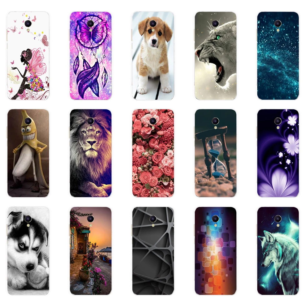 For Meizu M5C Case Silicon Soft TPU Phone Cover for M5S M 5 S Coque Bumper full 360 Protective fundas cute cat dog 1 | Мобильные