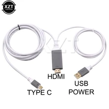 USB-C 3,1 Type C к HDMI TV HDTV кабель HD 4K DMI конвертер АДАПТЕРНЫЕ Кабели USB кабель для iPhone HDTV TV цифровой AV