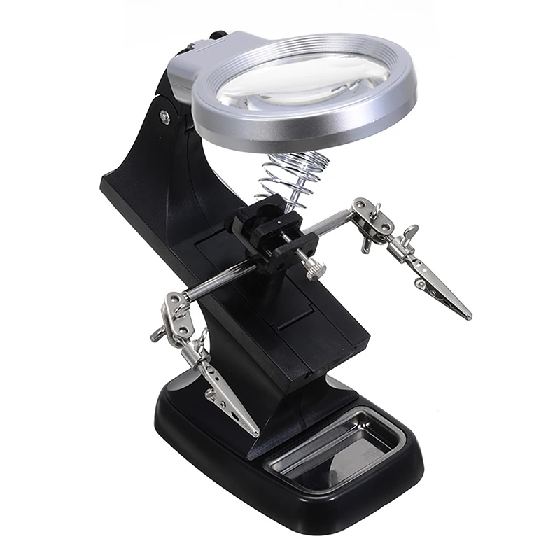 Helping Hand Auxiliary Clip Magnifying Soldering Iron Lens Magnifier LED Light Stand Soldering Iron Magnifier Helping Hand Auxiliary Clip Magnifying Soldering Iron Lens Magnifier LED Light Stand Soldering Iron Magnifier