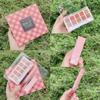 

Colorina Pro - easy colored eye shadow colour makeup artist home products beginners mouth red lip glaze suit combination