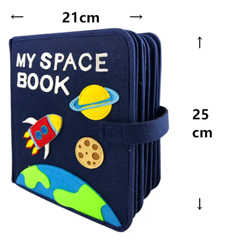Детская книга сделай сам войлочная моя космическая Монтессори тихая для раннего