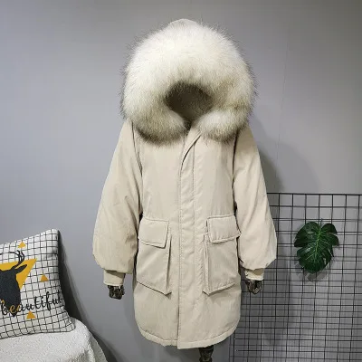 Just like picture WT025 парка Женская Корейская зимняя куртка женская с капюшоном однобортная куртка с карманами зимняя свободная плотная Длинная зимняя куртка - Цвет: Just like picture