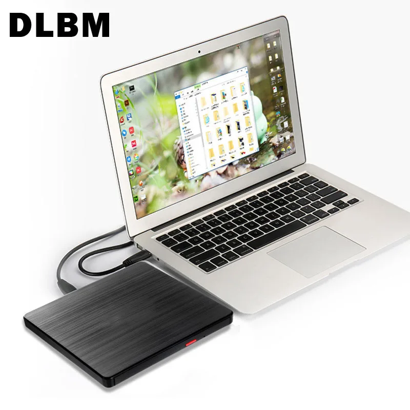 Внешний DVD проигрыватель USB 3 0 RW тонкий рекордер портативный оптический привод