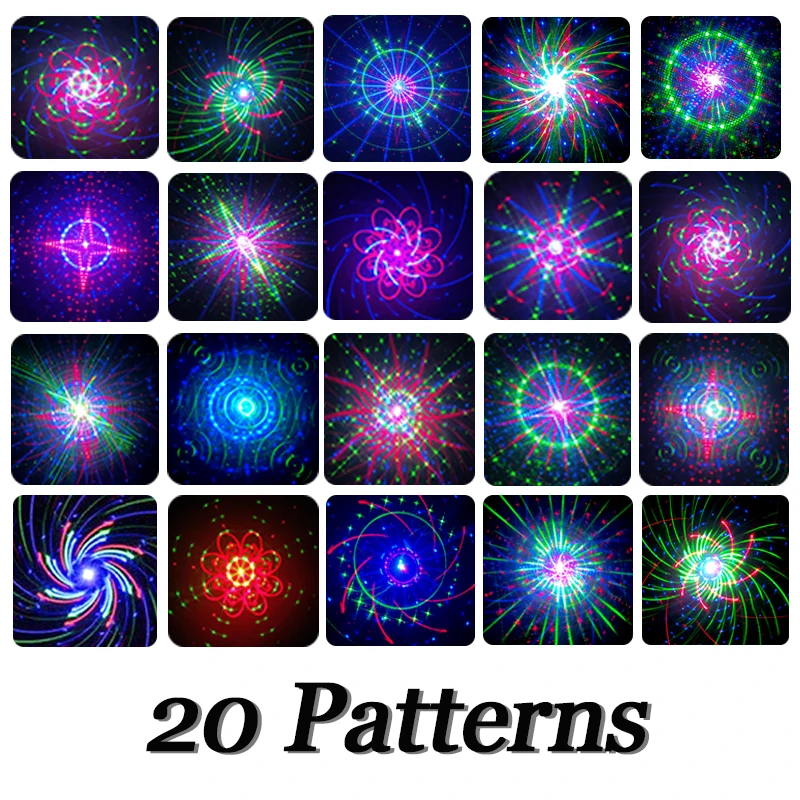 Christmas Sky Star Laser Projector Lights Showers 24 Patterns Effect Remote Moving Waterproof Outdoor RGB Garden Lawn Xmas Deco